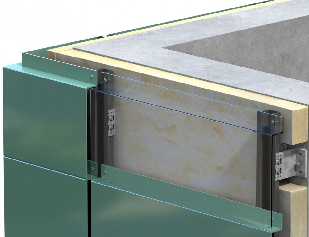 Acodi solution de fixation MILO : emboîtement des panneaux pour le bardage de façade